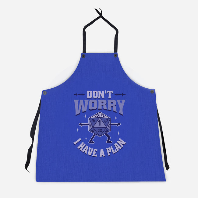 Don't Worry I Have A Plan-Unisex-Kitchen-Apron-brunopires