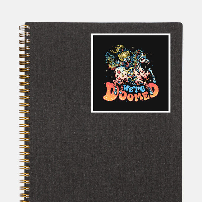 We Are Doomed-None-Glossy-Sticker-momma_gorilla