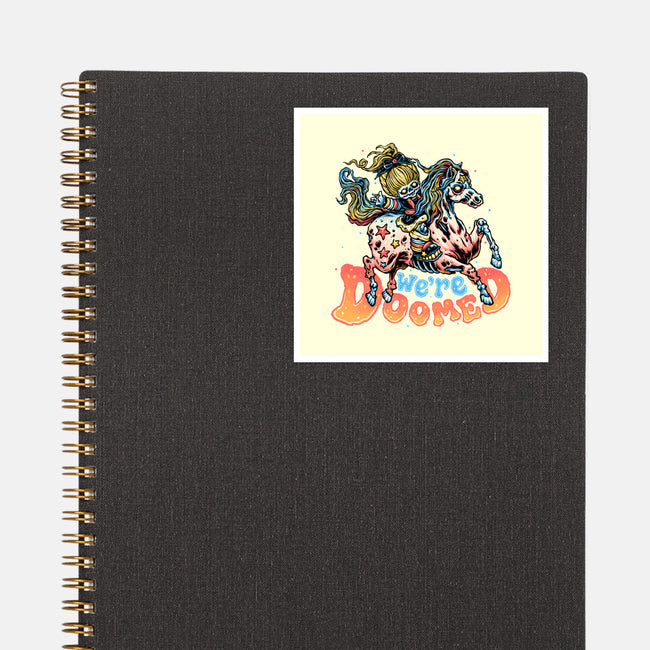We Are Doomed-None-Glossy-Sticker-momma_gorilla