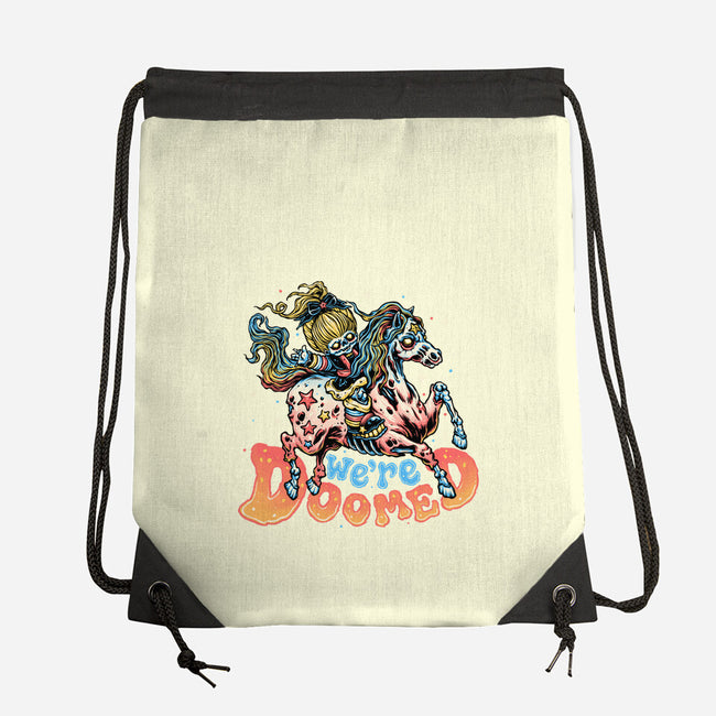 We Are Doomed-None-Drawstring-Bag-momma_gorilla