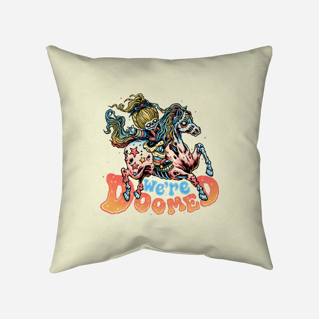 We Are Doomed-None-Removable Cover w Insert-Throw Pillow-momma_gorilla