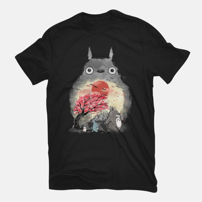 Totoro Japan Cherry Blossom-Mens-Premium-Tee-JamesQJO