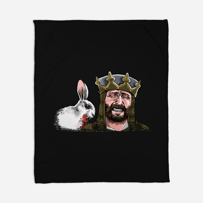 The Killer Rabbit-None-Fleece-Blanket-zascanauta
