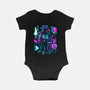 Robots And Faith-Baby-Basic-Onesie-Bruno Mota