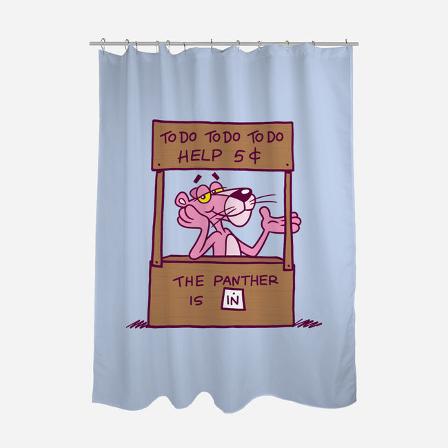 Pink Help-None-Polyester-Shower Curtain-Barbadifuoco