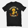 Powered By Beer Duck-Unisex-Basic-Tee-worlddominationforcats