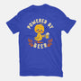 Powered By Beer Duck-Unisex-Basic-Tee-worlddominationforcats