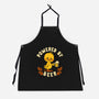 Powered By Beer Duck-Unisex-Kitchen-Apron-worlddominationforcats