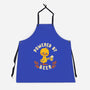 Powered By Beer Duck-Unisex-Kitchen-Apron-worlddominationforcats