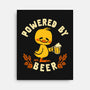 Powered By Beer Duck-None-Stretched-Canvas-worlddominationforcats
