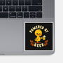 Powered By Beer Duck-None-Glossy-Sticker-worlddominationforcats