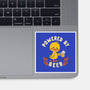 Powered By Beer Duck-None-Glossy-Sticker-worlddominationforcats