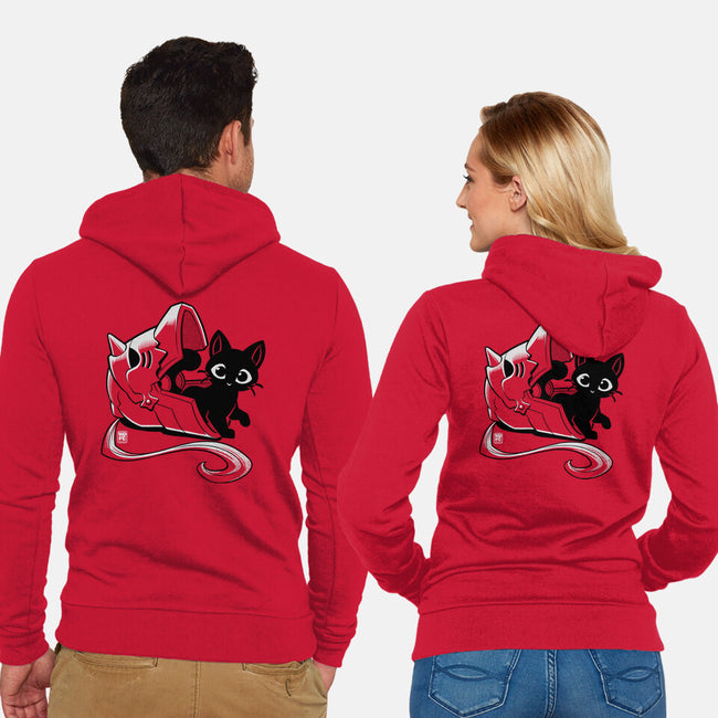 Full Feline Alchemist-Unisex-Zip-Up-Sweatshirt-worlddominationforcats