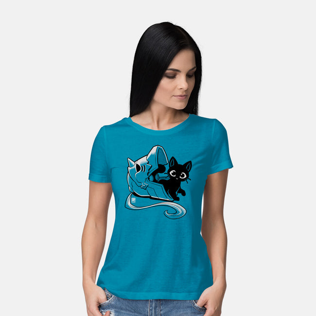Full Feline Alchemist-Womens-Basic-Tee-worlddominationforcats