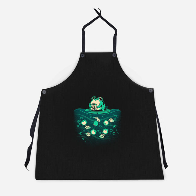 Frog Number One Dad-Unisex-Kitchen-Apron-worlddominationforcats