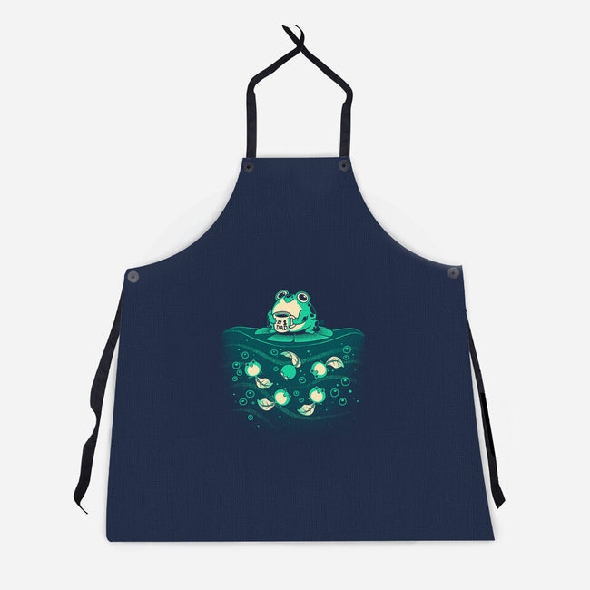 Frog Number One Dad-Unisex-Kitchen-Apron-worlddominationforcats