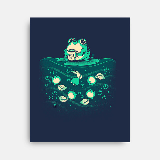 Frog Number One Dad-None-Stretched-Canvas-worlddominationforcats