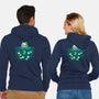 Frog Number One Dad-Unisex-Zip-Up-Sweatshirt-worlddominationforcats