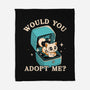 Wold You Adopt Me-None-Fleece-Blanket-worlddominationforcats