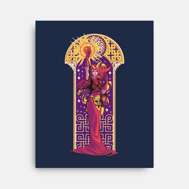 Witch Art Nouveau-None-Stretched-Canvas-Samuel