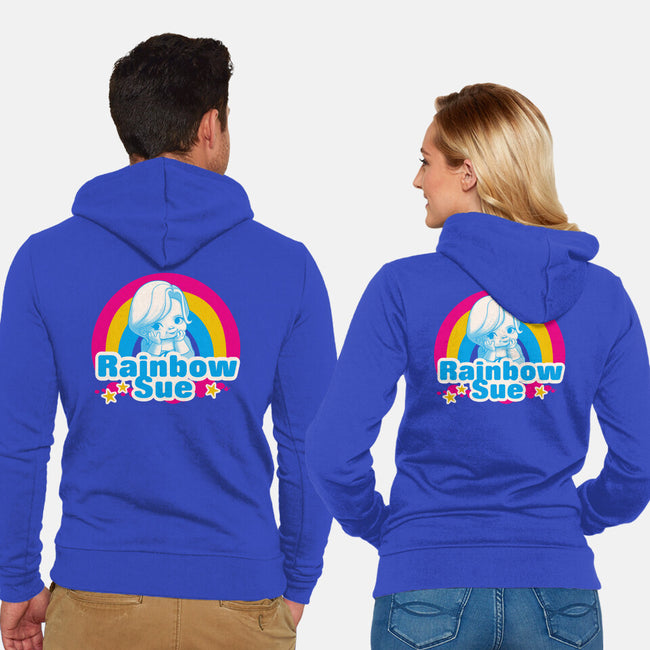 Rainbow Sue-Unisex-Zip-Up-Sweatshirt-Samuel