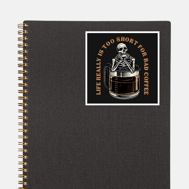 Bad Coffee-None-Glossy-Sticker-momma_gorilla