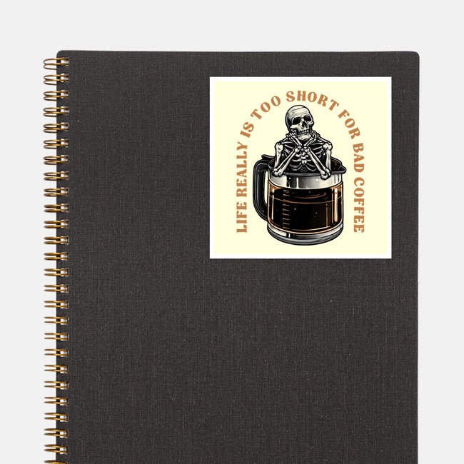 Bad Coffee-None-Glossy-Sticker-momma_gorilla