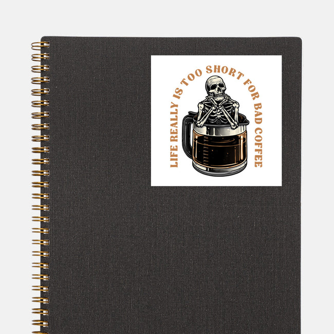 Bad Coffee-None-Glossy-Sticker-momma_gorilla