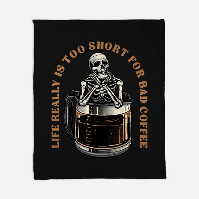 Bad Coffee-None-Fleece-Blanket-momma_gorilla