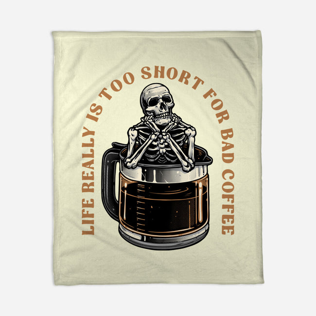 Bad Coffee-None-Fleece-Blanket-momma_gorilla