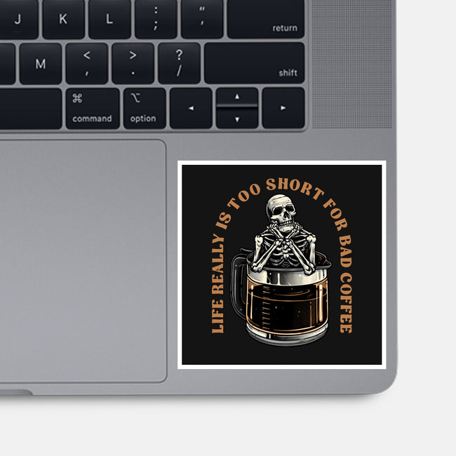 Bad Coffee-None-Glossy-Sticker-momma_gorilla
