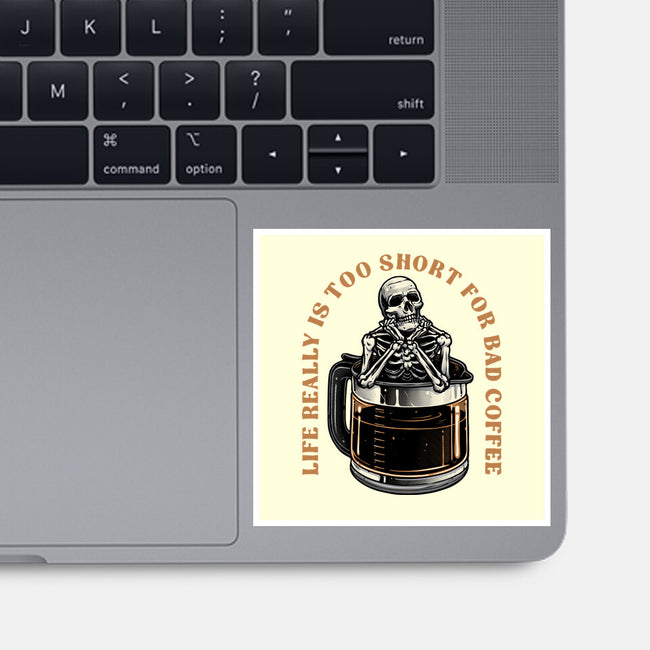 Bad Coffee-None-Glossy-Sticker-momma_gorilla