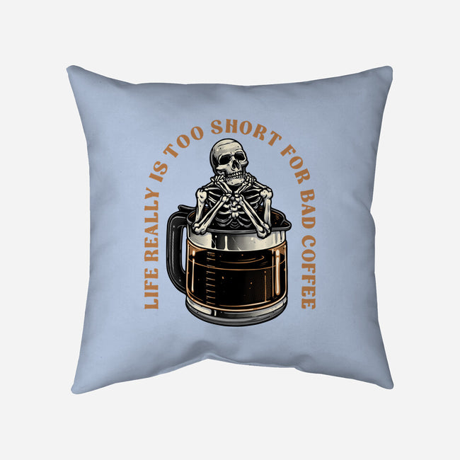 Bad Coffee-None-Removable Cover w Insert-Throw Pillow-momma_gorilla