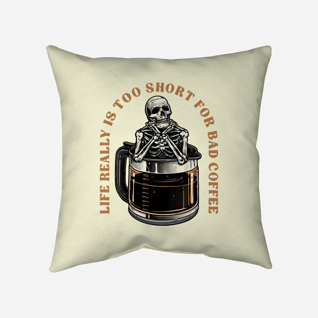 Bad Coffee-None-Removable Cover w Insert-Throw Pillow-momma_gorilla