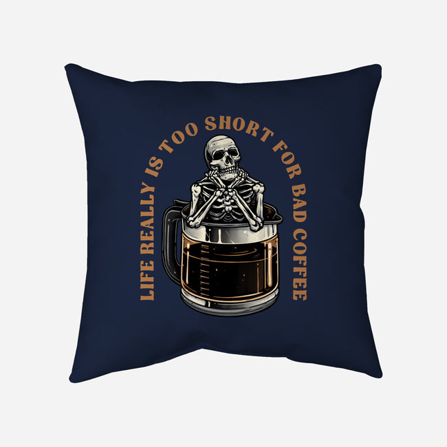 Bad Coffee-None-Removable Cover w Insert-Throw Pillow-momma_gorilla