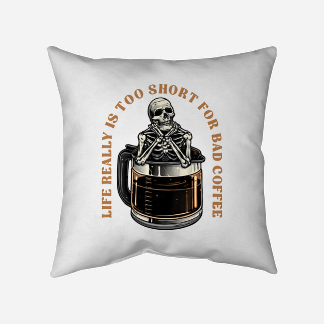 Bad Coffee-None-Removable Cover w Insert-Throw Pillow-momma_gorilla