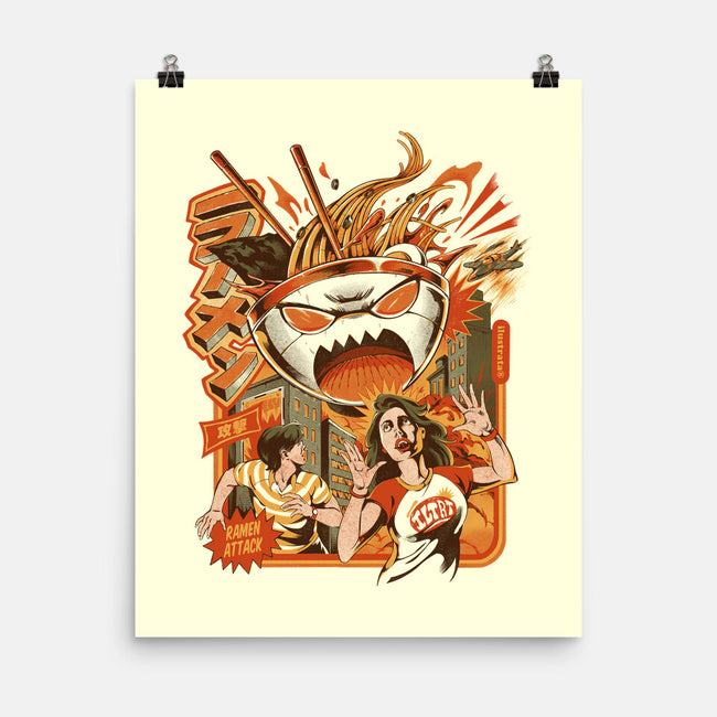 Great Ramen Attack-None-Matte-Poster-ilustrata