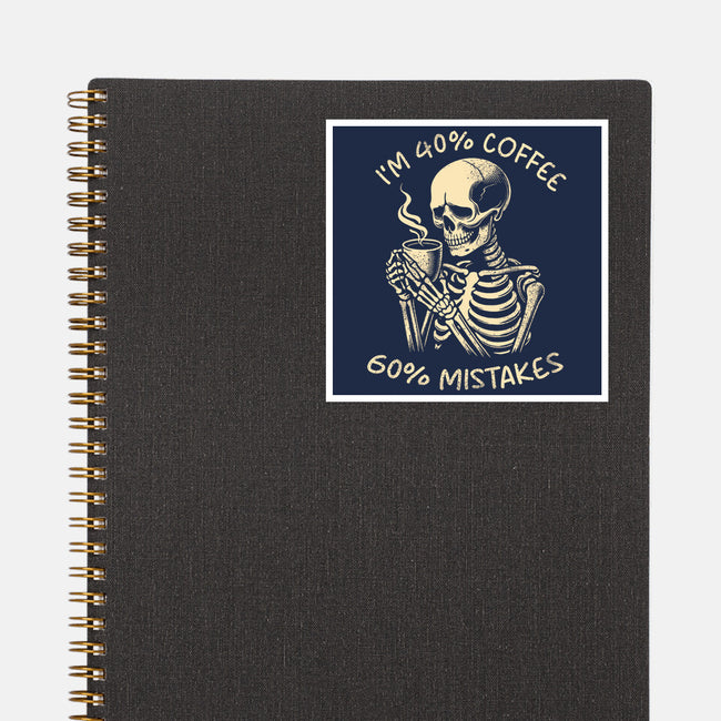 Coffee And Mistakes-None-Glossy-Sticker-fanfabio