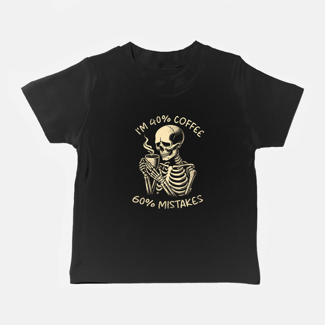 Coffee And Mistakes-Baby-Basic-Tee-fanfabio