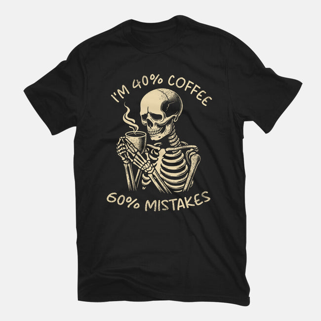 Coffee And Mistakes-Mens-Basic-Tee-fanfabio