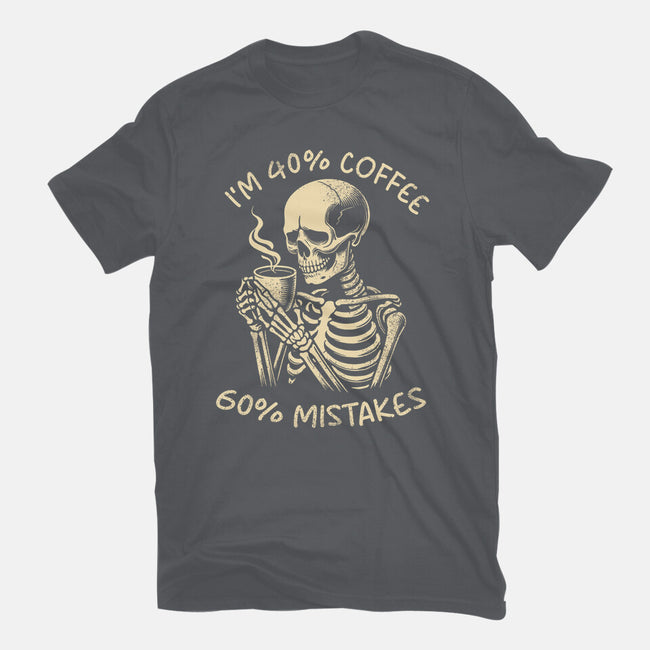 Coffee And Mistakes-Womens-Basic-Tee-fanfabio