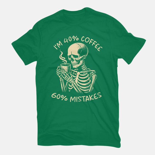 Coffee And Mistakes-Womens-Basic-Tee-fanfabio
