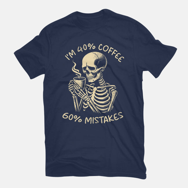 Coffee And Mistakes-Mens-Basic-Tee-fanfabio