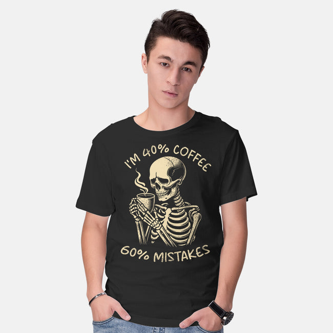 Coffee And Mistakes-Mens-Basic-Tee-fanfabio