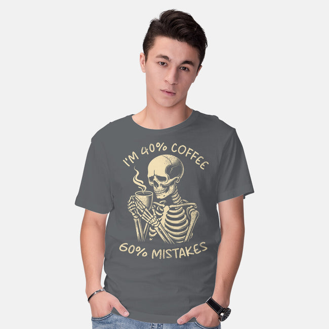 Coffee And Mistakes-Mens-Basic-Tee-fanfabio