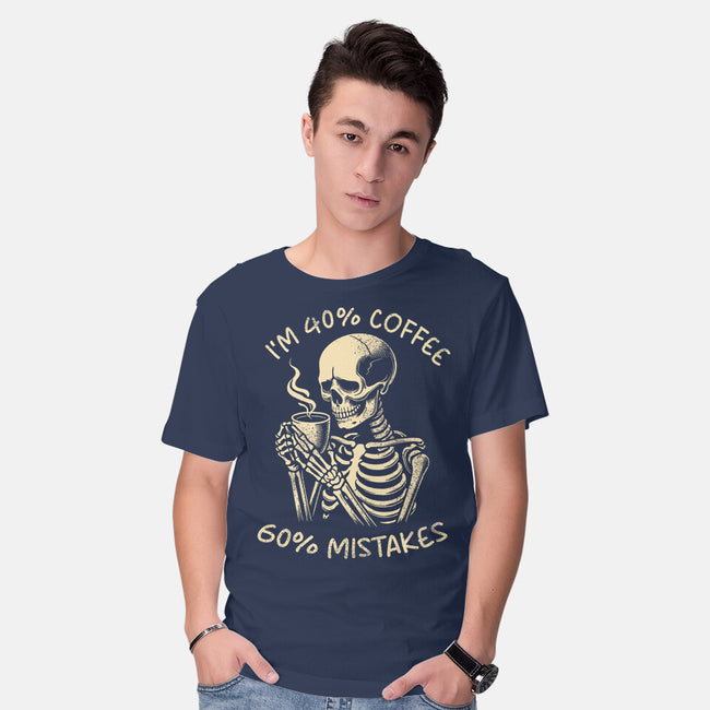 Coffee And Mistakes-Mens-Basic-Tee-fanfabio