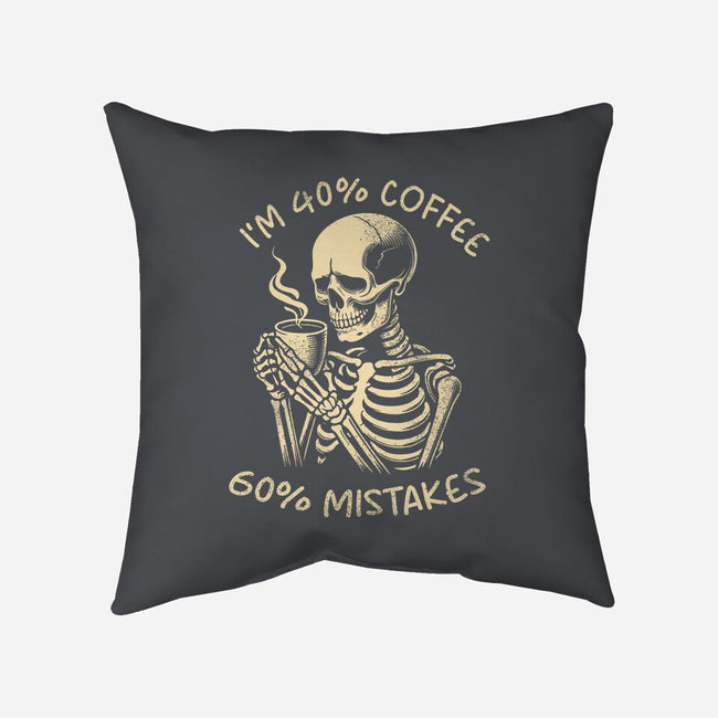Coffee And Mistakes-None-Removable Cover w Insert-Throw Pillow-fanfabio
