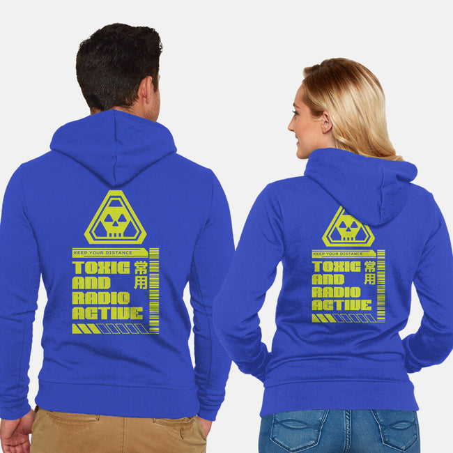 Toxic And Radioactive-Unisex-Zip-Up-Sweatshirt-Studio Mootant