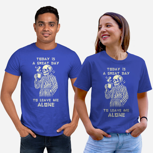 Leave Me Alone-Unisex-Basic-Tee-fanfabio