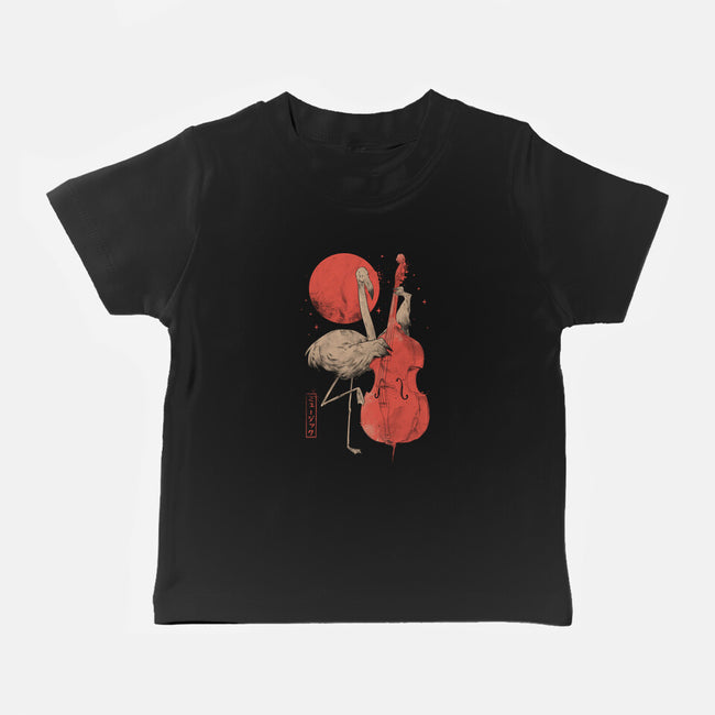 Flamingo Song-Baby-Basic-Tee-eduely